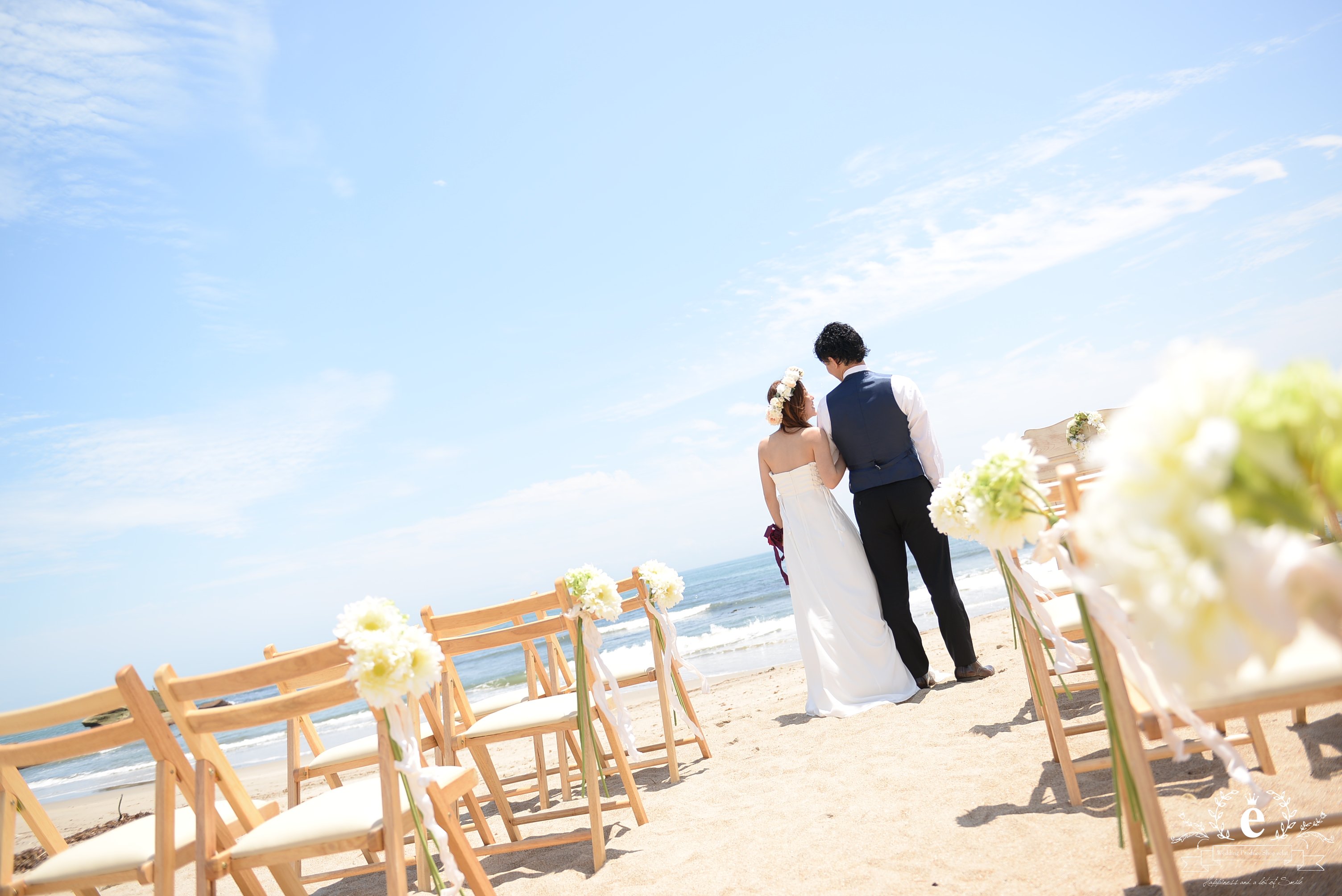 水戸　茨城　大洗　日立　結婚式　挙式　海　浜辺　海辺　ウェディング　フォト　前撮り　エクラ　プロデュース